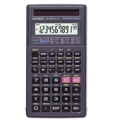 Accutech Product Casio Fx260slr Solarscientific Calculator Black