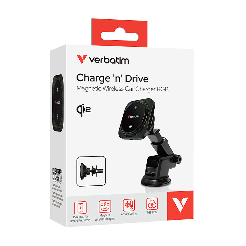 Accutech Product Verbatim Charge N Drive Qi Magnetic Wireless