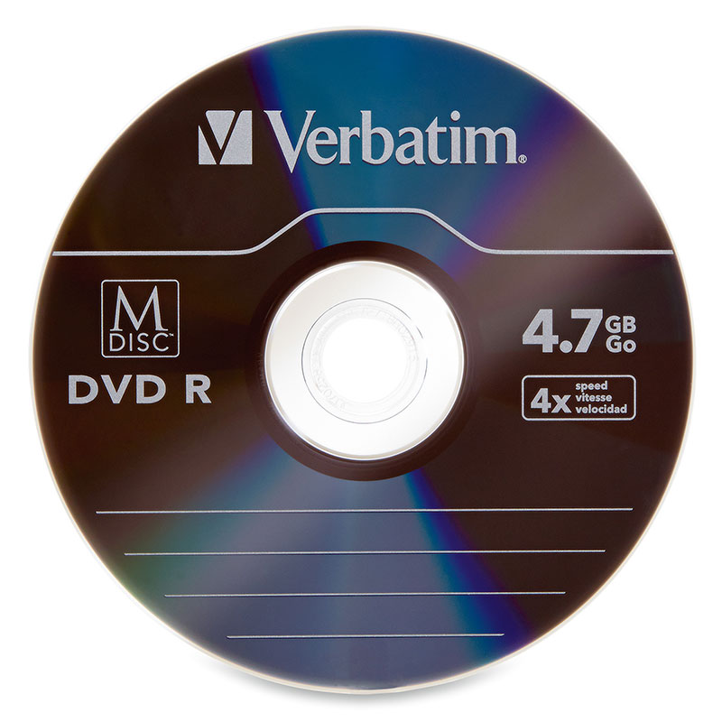 Accutech Product Verbatim M Disc DVDR, 98899, 4.7GB, 4X, Branded